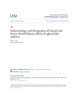 Sedimentology and Stratigraphy of Glacial Lake Souris, North Dakota: Effects of a Glacial-Lake Outburst Mark L