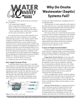 Why Do Onsite Wastewater Septic Systems Fail