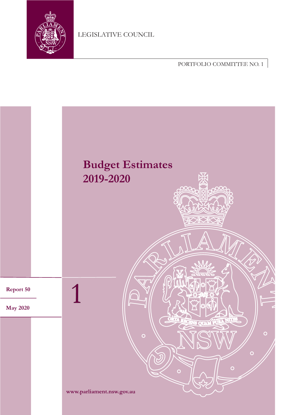 Budget Estimates 2019-2020