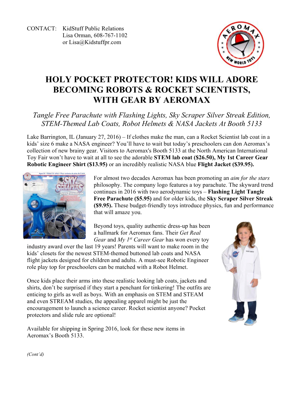Holy Pocket Protector! Kids Will Adore Becoming Robots & Rocket Scientists, with Gear by Aeromax