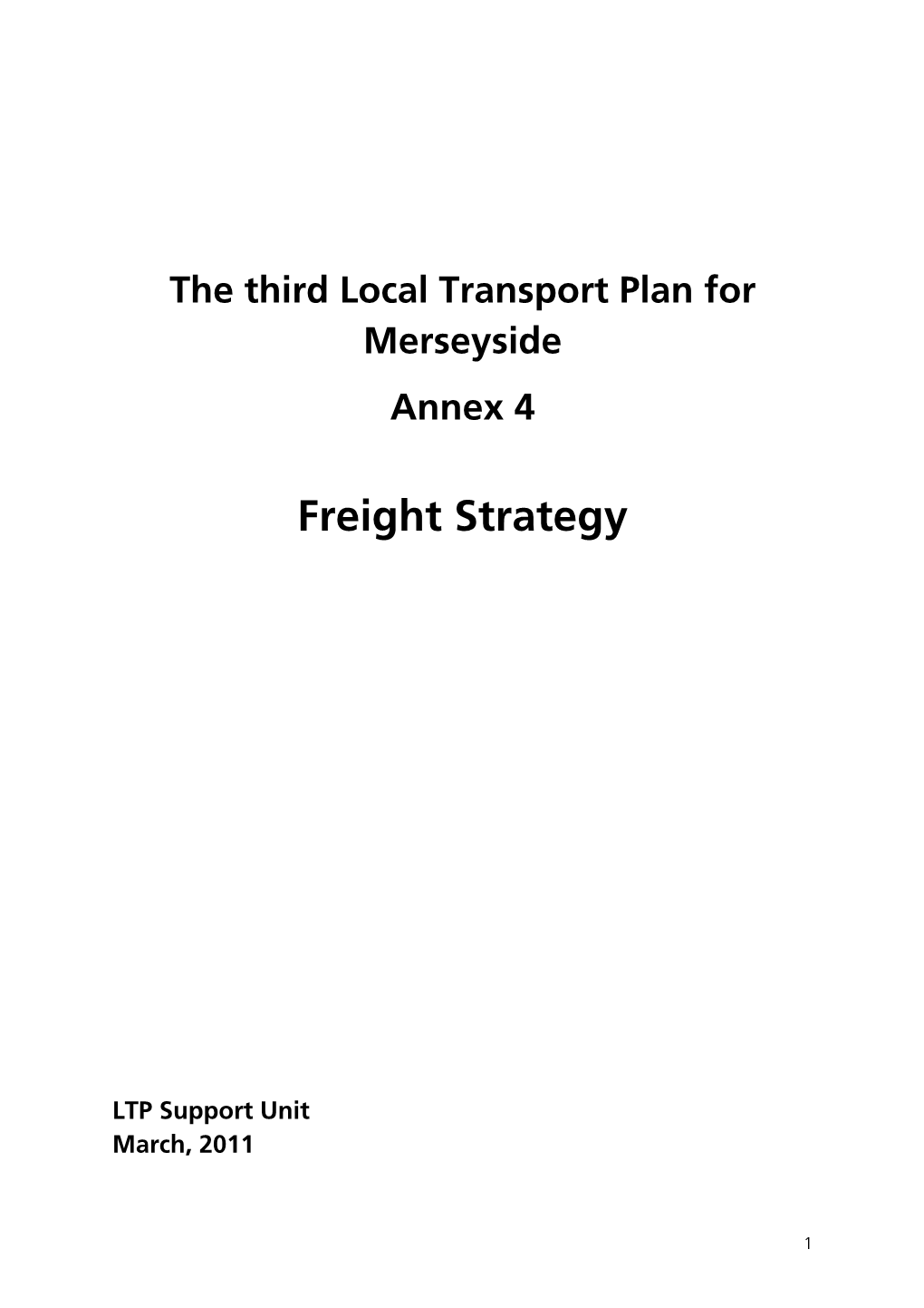 Merseyside Freight Strategy