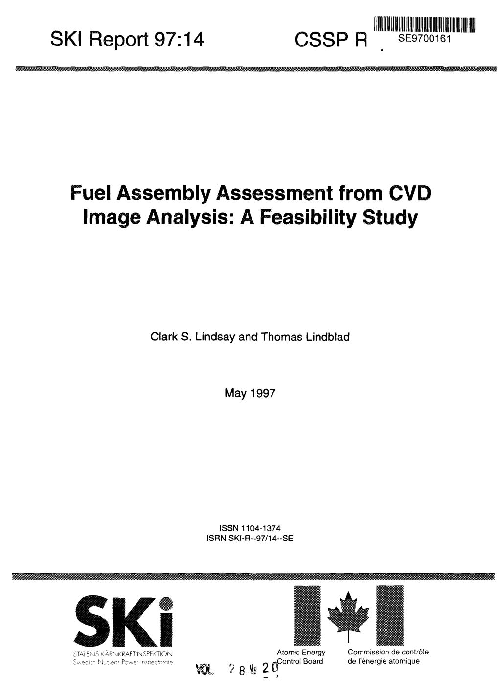Fuel Assembly Assessment from CVD Image Analysis: a Feasibility Study