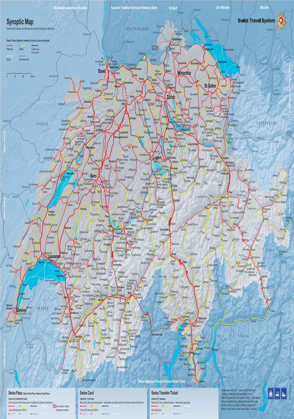 Synoptic Map + Beggingen + Due to Lack of Space, Not All Lines Are Indicated.Subject to Alterations