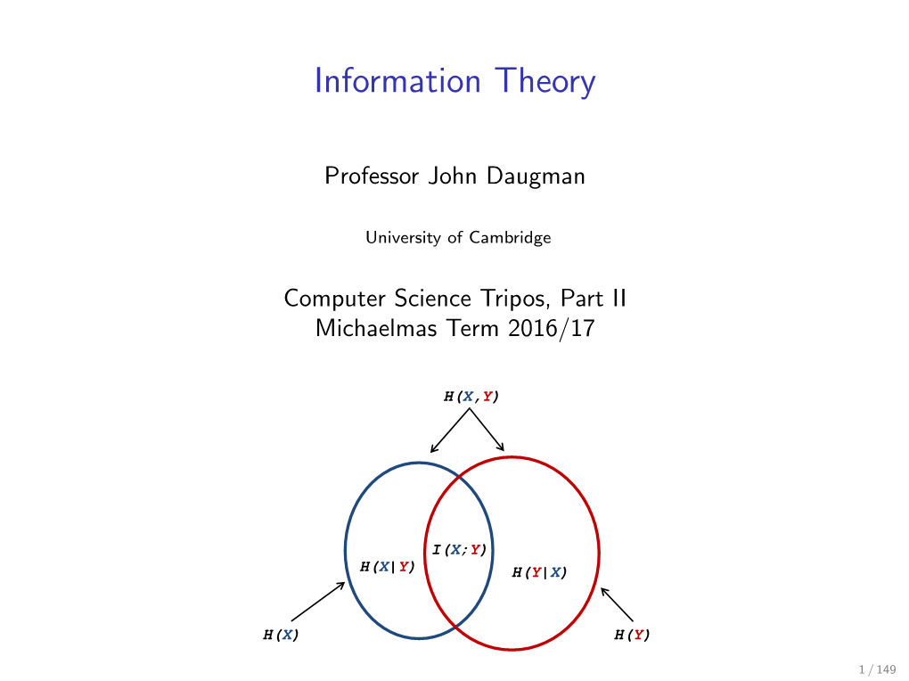 Information Theory