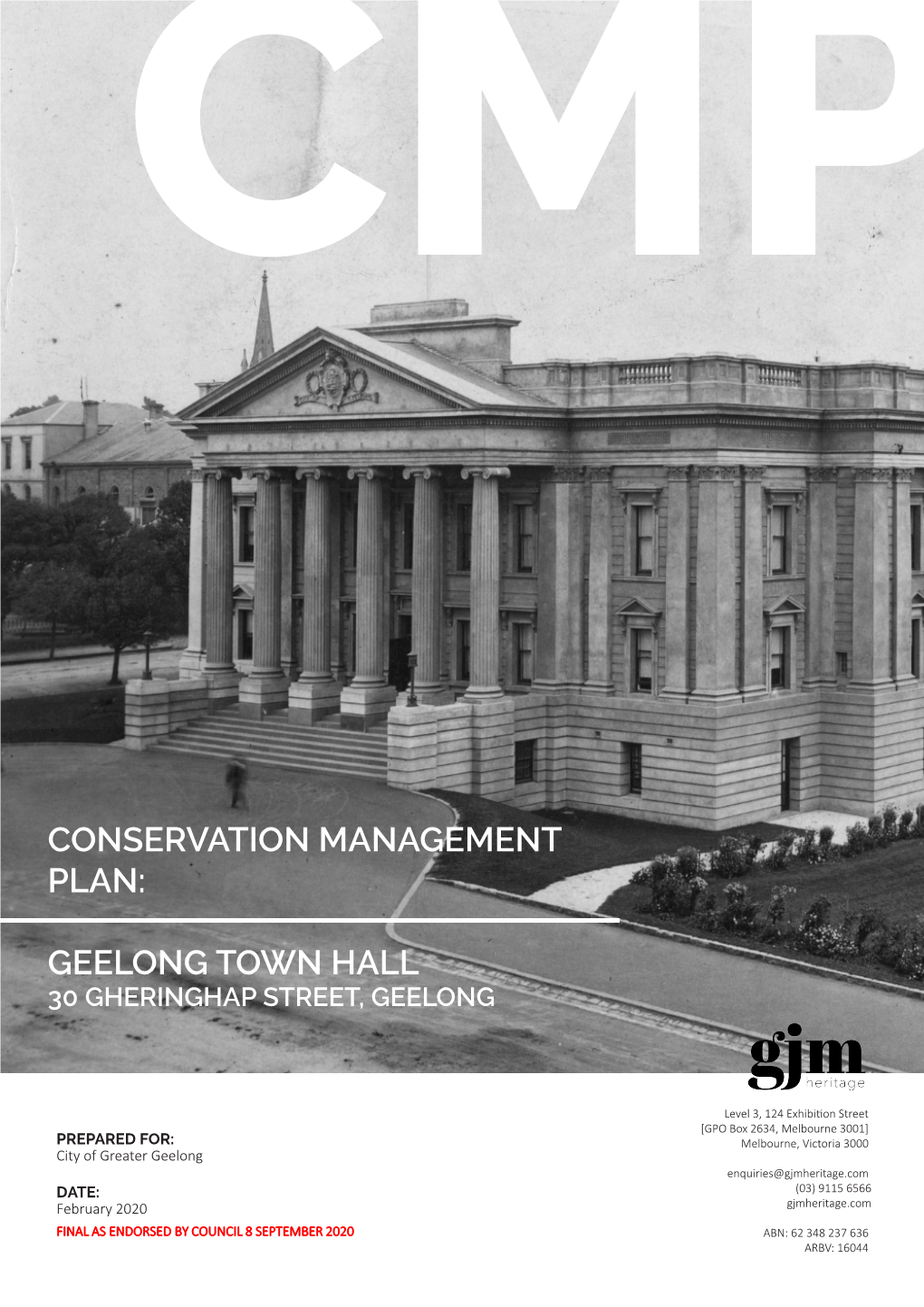 Conservation Management Plan