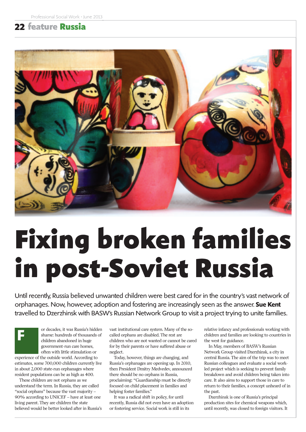 Fixing Broken Families in Post-Soviet Russia