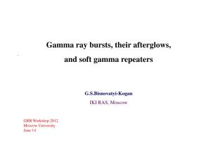 Gamma Ray Bursts, Their Afterglows, and Soft Gamma Repeaters