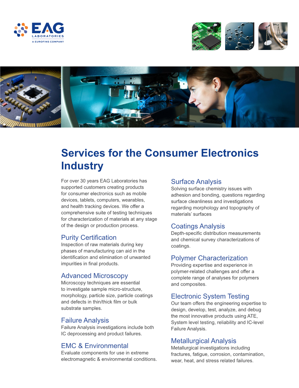 Services for the Consumer Electronics Industry