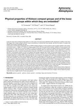 Physical Properties of Hickson Compact Groups and of the Loose Groups Within Which They Are Embedded