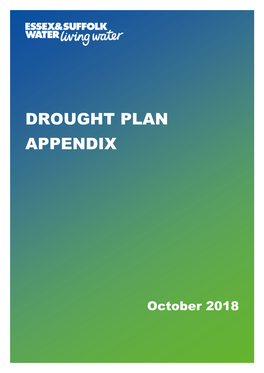 Drought Plan Appendix