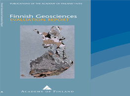 Finnish Geosciences Evaluation Report PUBLICATIONS of the ACADEMY of FINLAND 14/03