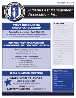Indiana Pest Management Association, Inc
