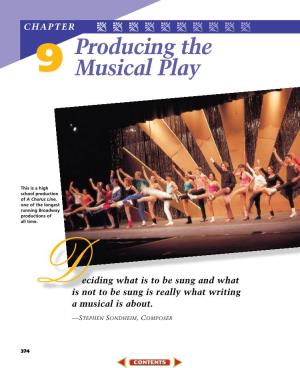 Producing the Musical Play � 377 374-395 CH09-861627 12/4/03 10:42 PM Page 378