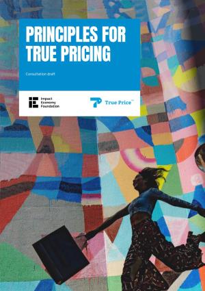 Principles for True Pricing