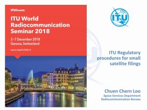 ITU Regulations Concerning Registration of Small Satellites