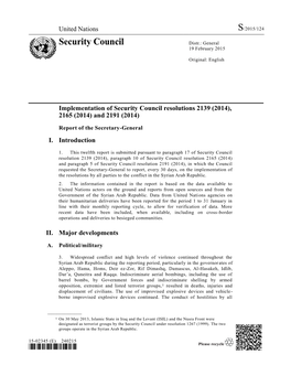 S/2015/124 Security Council