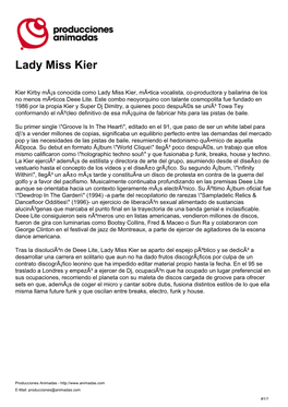 Lady Miss Kier