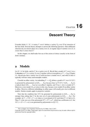 Descent Theory