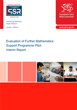 Evaluation of Further Mathematics Support Programme Pilot: Interim Report