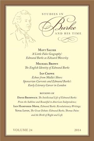 Studies in Burke and His Time, Volume 23