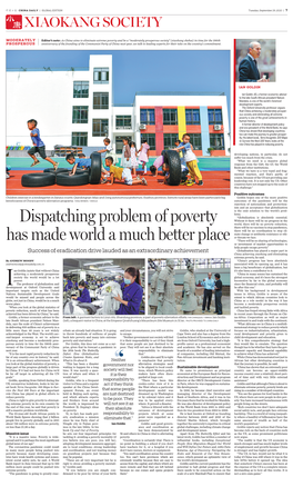 Dispatching Problem of Poverty Has Made World a Much Better Place