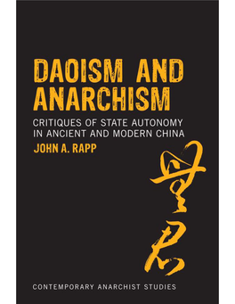 Daoism and the Early Twentieth-Century Chinese Anarchist Movement