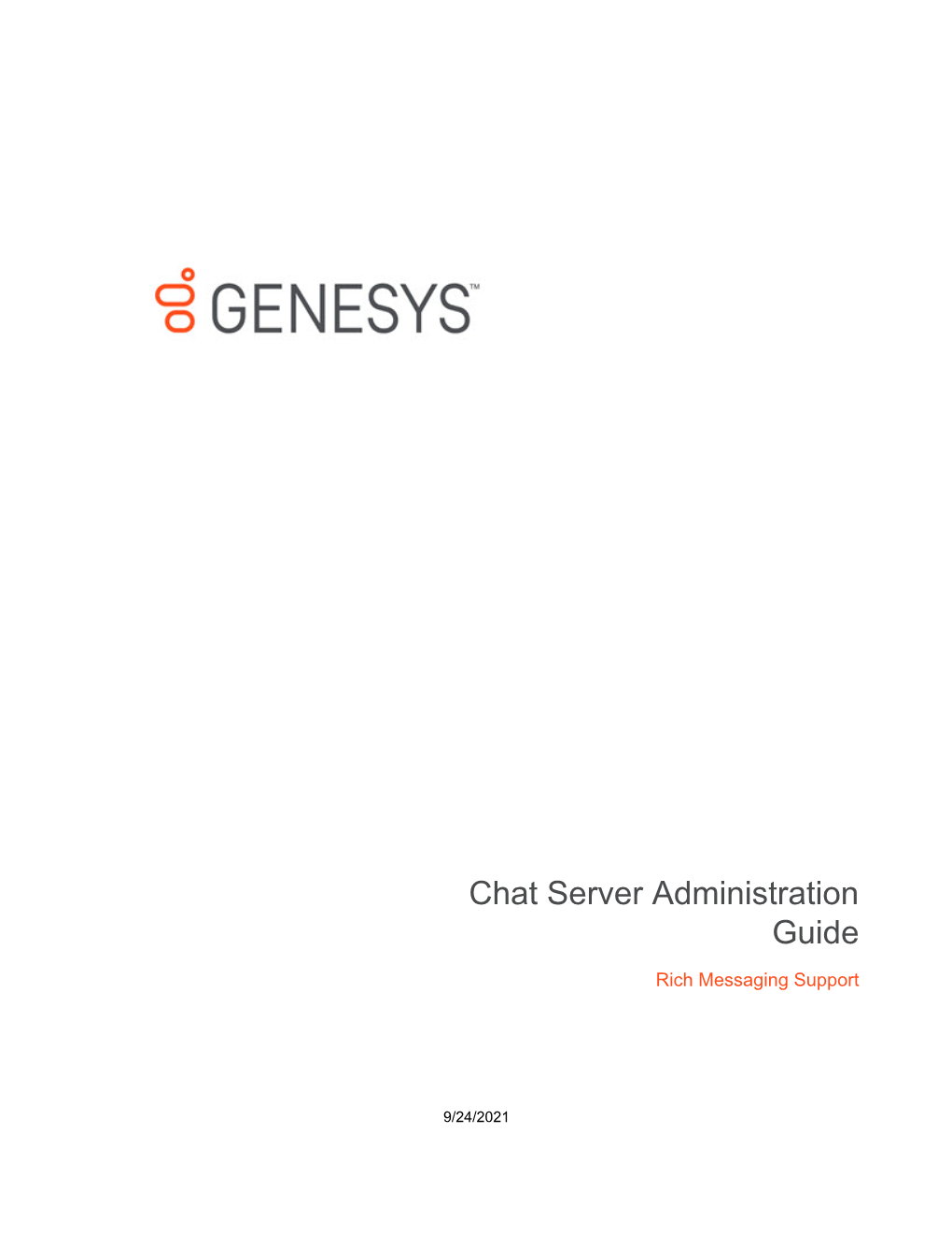 Chat Server Administration Guide