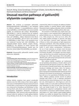 Unusual Reaction Pathways of Gallium(III) Silylamide Complexes