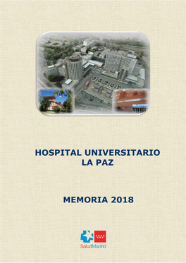 Memoria 2018 Hospital Universitario La