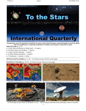 Issue #1 – 2012 October