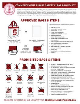 Prohibited Bags & Items Approved Bags & Items
