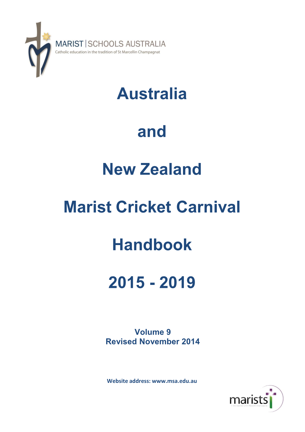 Australia and New Zealand Marist Cricket Carnival