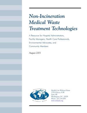Non-Incineration Medical Waste Treatment Technologies