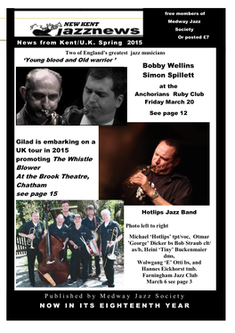 Kent Jazz News & Newsletter Page 3, What-When-Where