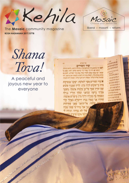 Shana Tova! a Peaceful and Joyous New Year to Everyone About Our Members from the Editor’S Desk Since Our Last Issue