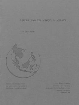 Labour and Tin Mining in Malaya