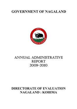 Administrative Report of the Evaluation Directorate for the Year 2009-2010