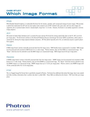 Which Image Format