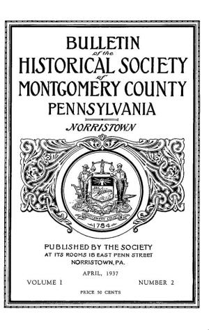 Historical 50Ciety Montgomery County Pennsylvania J^O/^/^/Stowjv