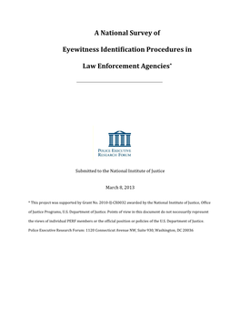 A National Survey of Eyewitness Identification Procedures in Law