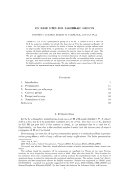 On Base Sizes for Algebraic Groups