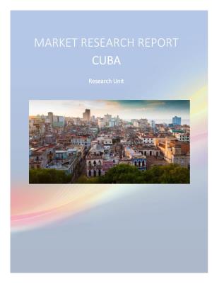 Market Research Report Cuba