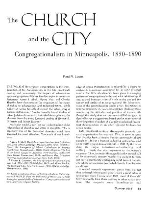 The Church and the City : Congregationalism in Minneapolis