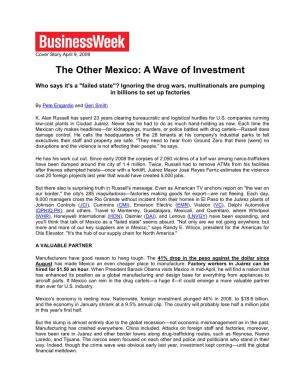 The Other Mexico: a Wave of Investment
