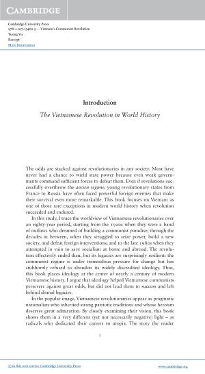 Introduction the Vietnamese Revolution in World History