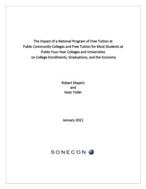 The Impact of a National Program of Free Tuition at Public Community