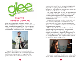 CHAPTER 1 News for Glee Club