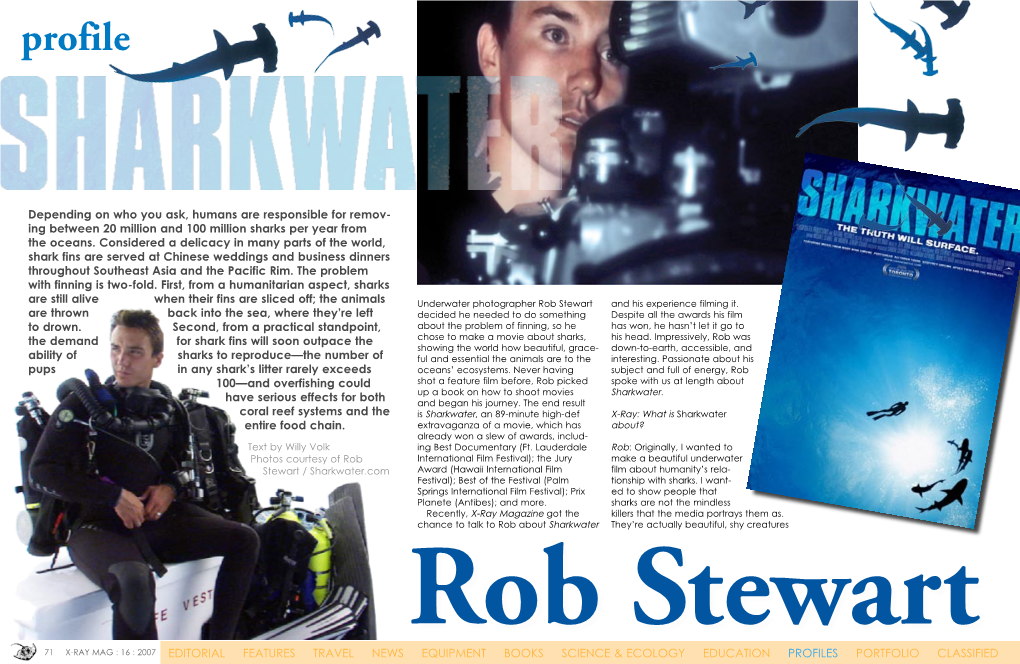 Rob Stewart Profile