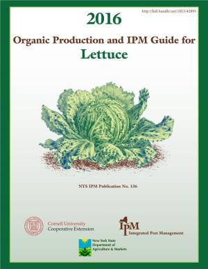 2016 Organic Production and IPM Guide for Lettuce