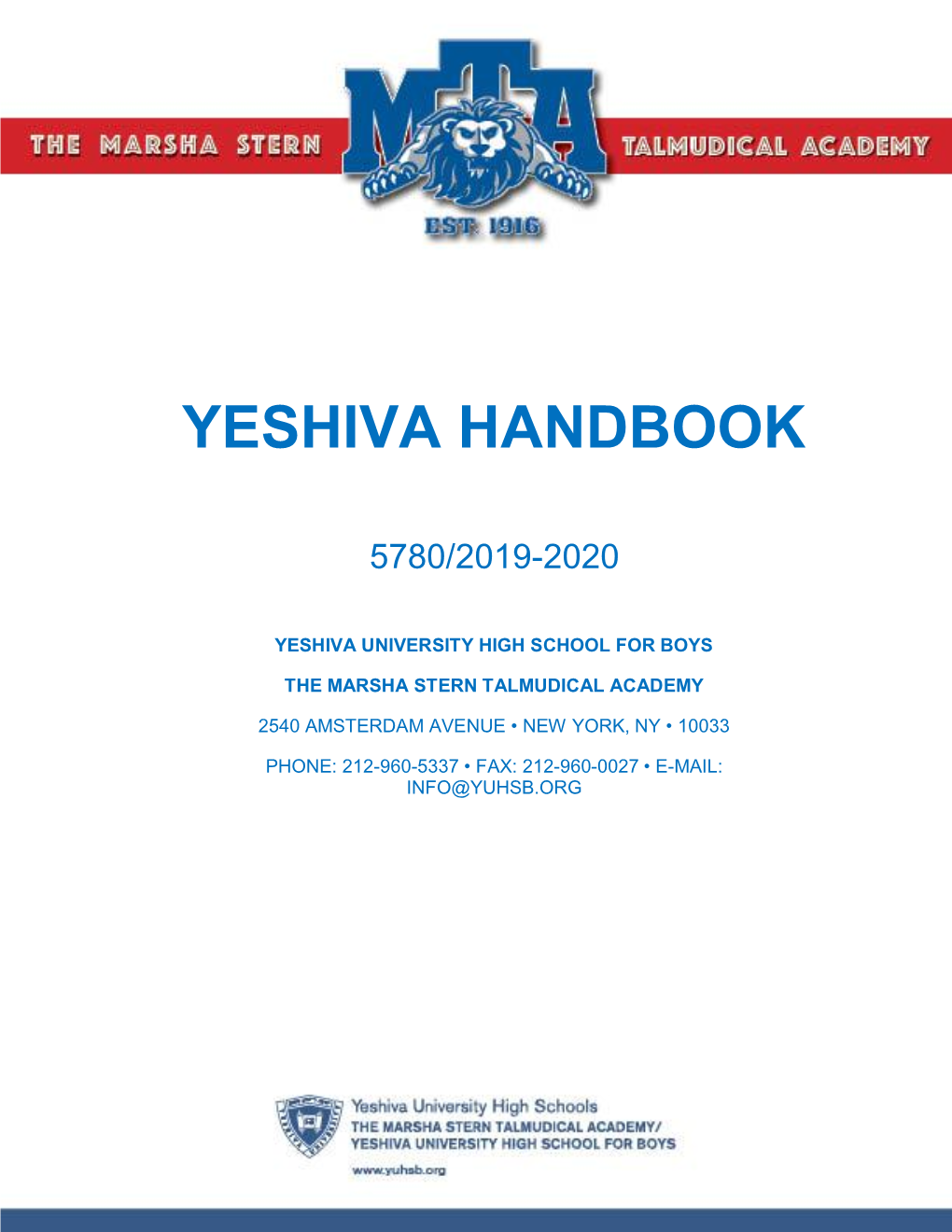 Student Handbook